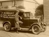 Fred Durrant and his delivery van, 1932