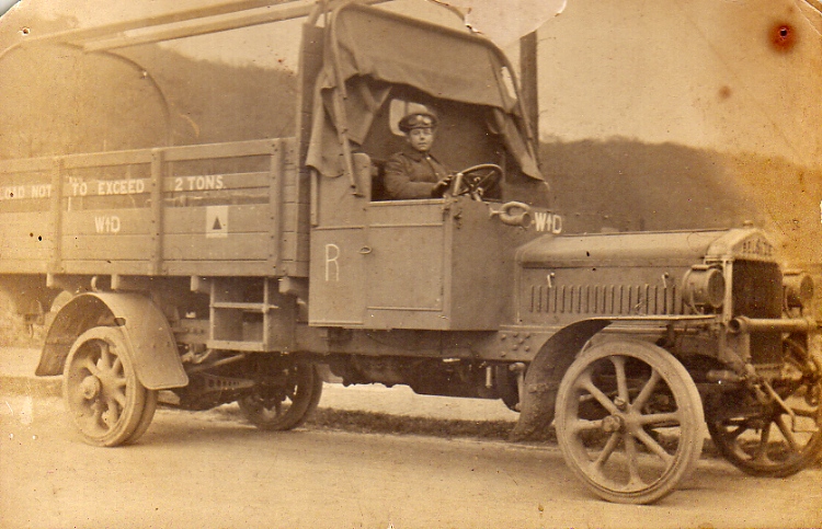 Morgan Watts in Belsize lorry