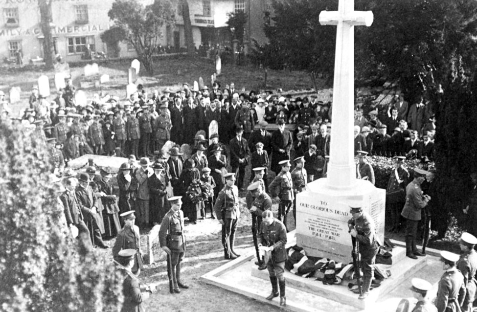 Dedication of the War Memorial, 1921